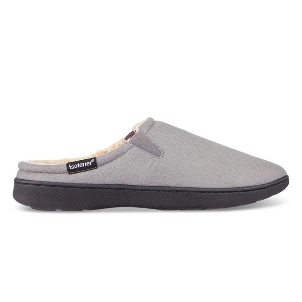 Isotoner Slipper Clogs Mens Gel-Infused Memory Foam Indoor‎ Outdoor Gray M 8-9